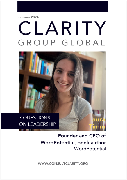 Interview über Leadership - Laura Timm mit Clarity Group Global