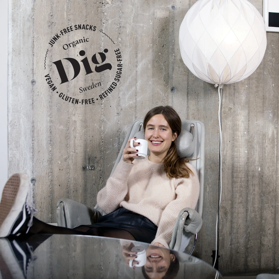 Carolina von Rosen, CEO and Co-Founder of Dig, a Swedish snack brand